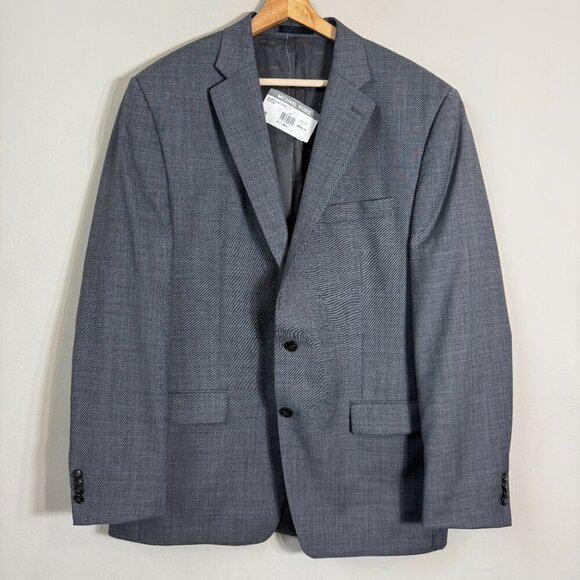 Michael Kors Wool Sport Coat Dinner Jacket Blazer Men 44L Gray Career Formal NWT - Picture 4 of 15